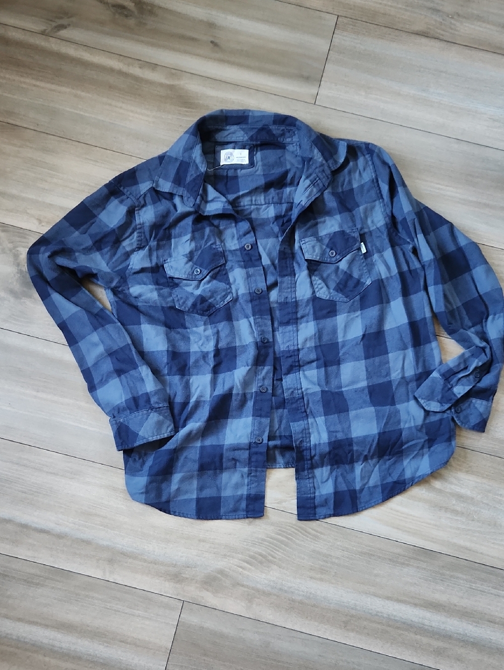 Hurley Navy Long Sleeve Button Down